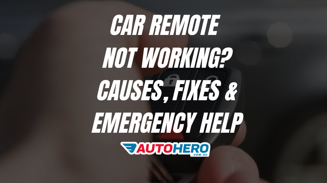 Car Remote Not Working? Causes, Fixes & Emergency Help